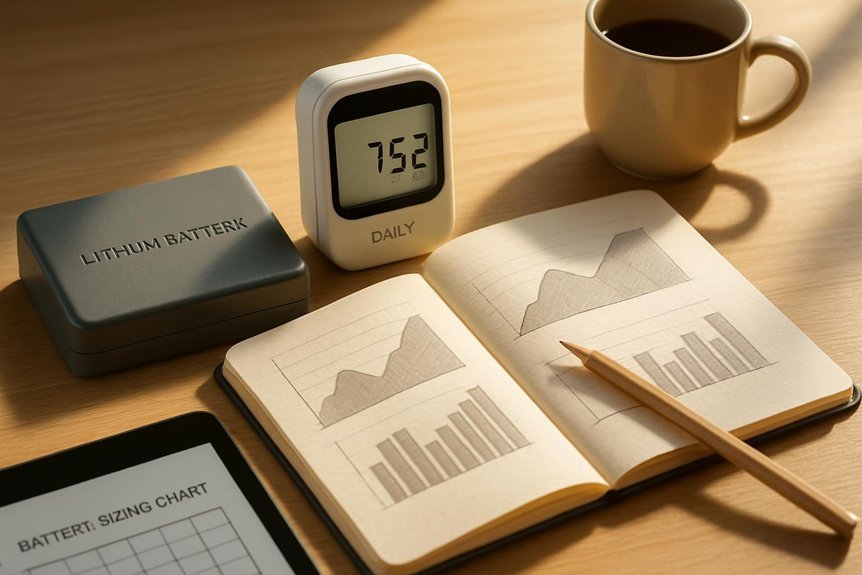 daily energy use patterns quantified for sizing