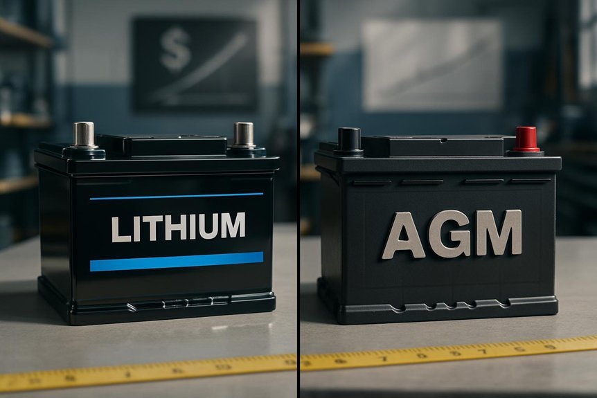 lithium higher upfront longer life