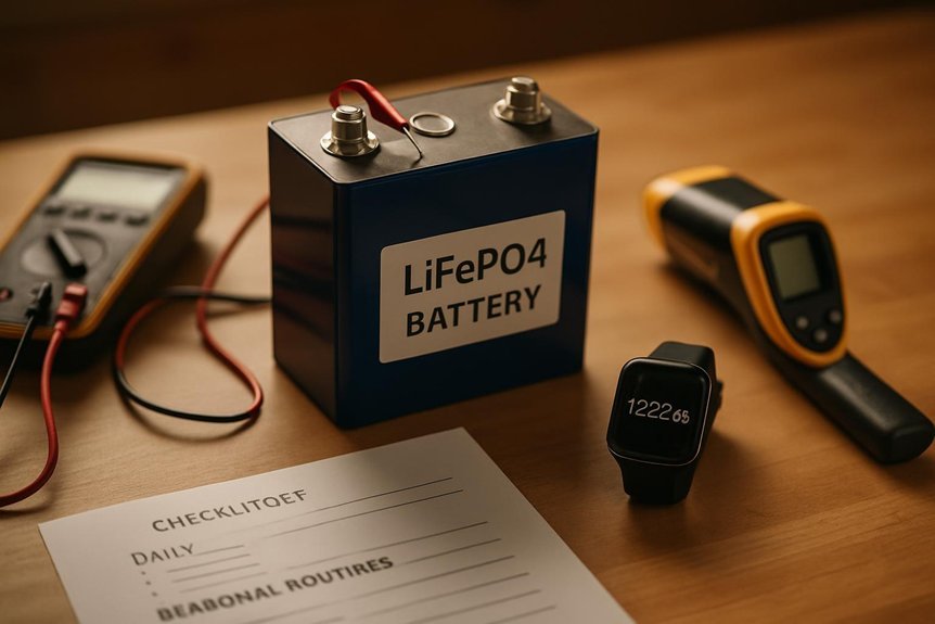 daily seasonal lifepo4 maintenance routines