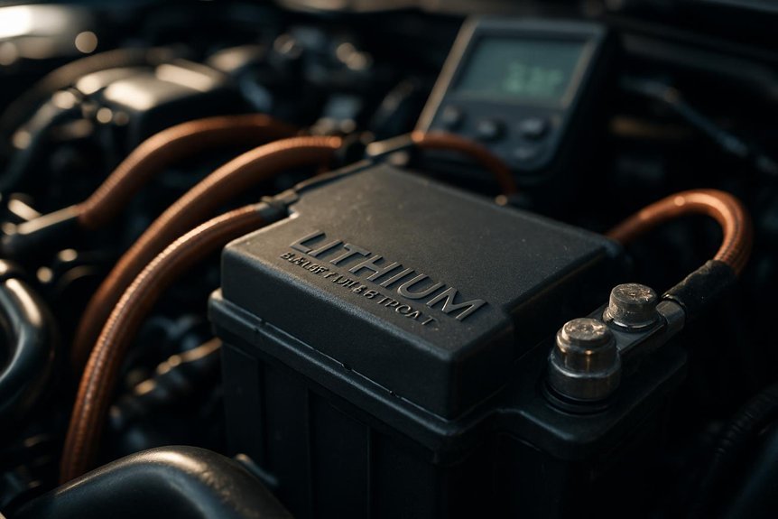 lithium starter battery deterioration indicators