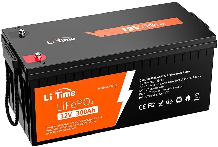 Litime 12V 200Ah Lithium Battery, LiFePO4 Battery with 100A BMS, Max. Deep Cycles, Backup Power for Rv, Travel Trailer, Marine (3 Packs) Litime 12V 200Ah Lithium Battery, LiFePO4 Battery with 100A BMS, Max. Deep Cycles, Backup Power for Rv, Travel Trailer, Marine (3 Packs)