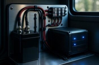 RV Lithium Battery Inverter Setup