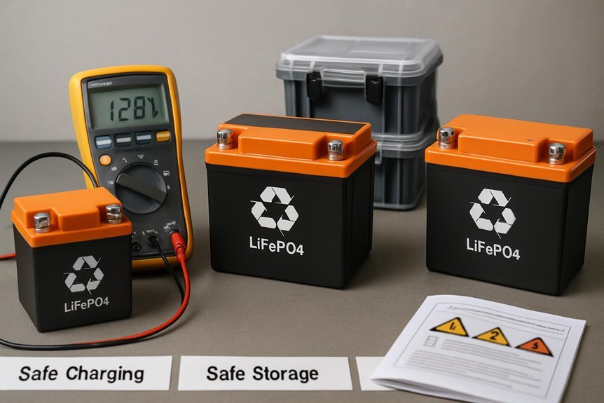 safe lifepo4 charging and storage practices