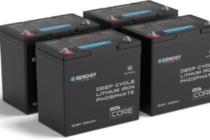 Renogy 300Ah LiFePO4 Lithium Battery, 12V Mini Size Deep Cycle Battery 3PCS | 200A BMS, Deep Cycle w/Remote Monitoring Compatibility, Backup Power for RV, Cabin, Marine, Home, Solar Off-Grid System Black Review