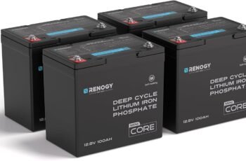 Renogy 300Ah LiFePO4 Lithium Battery, 12V Mini Size Deep Cycle Battery 3PCS | 200A BMS, Deep Cycle w/Remote Monitoring Compatibility, Backup Power for RV, Cabin, Marine, Home, Solar Off-Grid System Black Review
